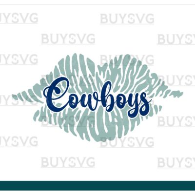 Cowboys SVG PNG Digital file Download LIPS 1