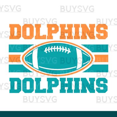 Dolphins SVG PNG Digital file Download 2 STACK FOOTBALL