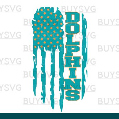 Dolphins SVG PNG Digital file Download FLAG 4