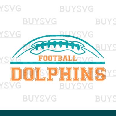 Dolphins SVG PNG Digital file Download FOOTBALL TOP