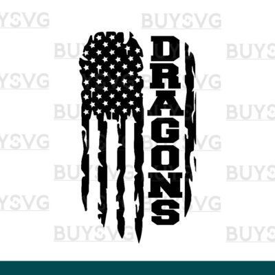 Dragons SVG PNG Digital file Download FLAG 2