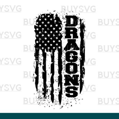 Dragons SVG PNG Digital file Download FLAG 3