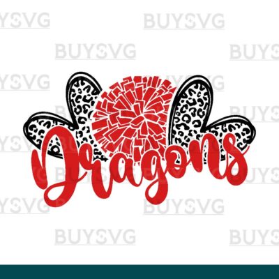 Dragons SVG PNG Digital file Download HEART POMPOM HEART