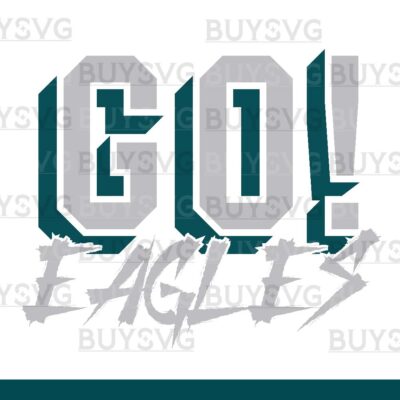 Eagles SVG PNG Digital file Download GO Cheering