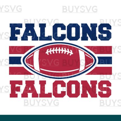 Falcons SVG PNG Digital file Download 2 STACK FOOTBALL