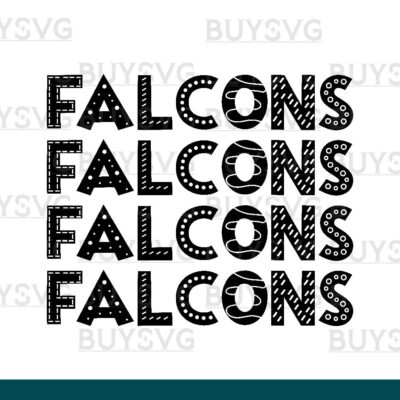 Falcons SVG PNG Digital file Download 4 DOODLE STACK
