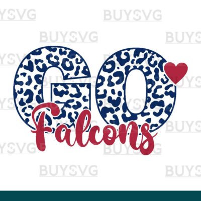 Falcons SVG PNG Digital file Download LEOPARD CIRCLE GO