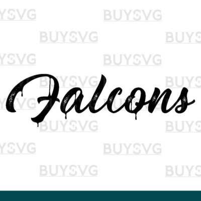 Falcons SVG PNG Digital file Download METAL