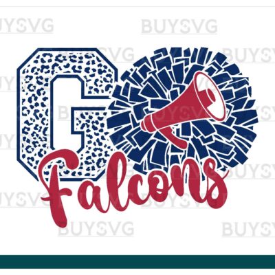 Falcons SVG PNG Digital file Download POMPOM GO