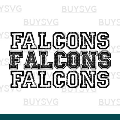 Falcons SVG PNG Digital file Download Stack 3 1