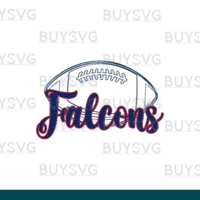 Falcons SVG PNG Digital file Download football lower outlined