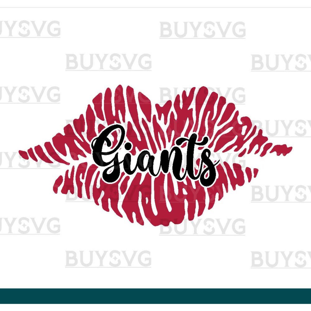 Giants SVG PNG Digital file Download LIPS 1