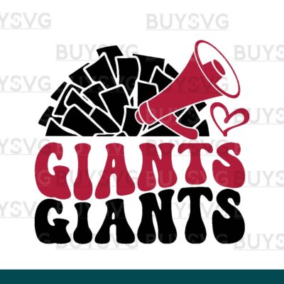 Giants SVG PNG Digital file Download POMPOM CHEER