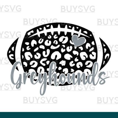 Greyhounds SVG PNG Digital file Download LEOPARD FOOTBALL