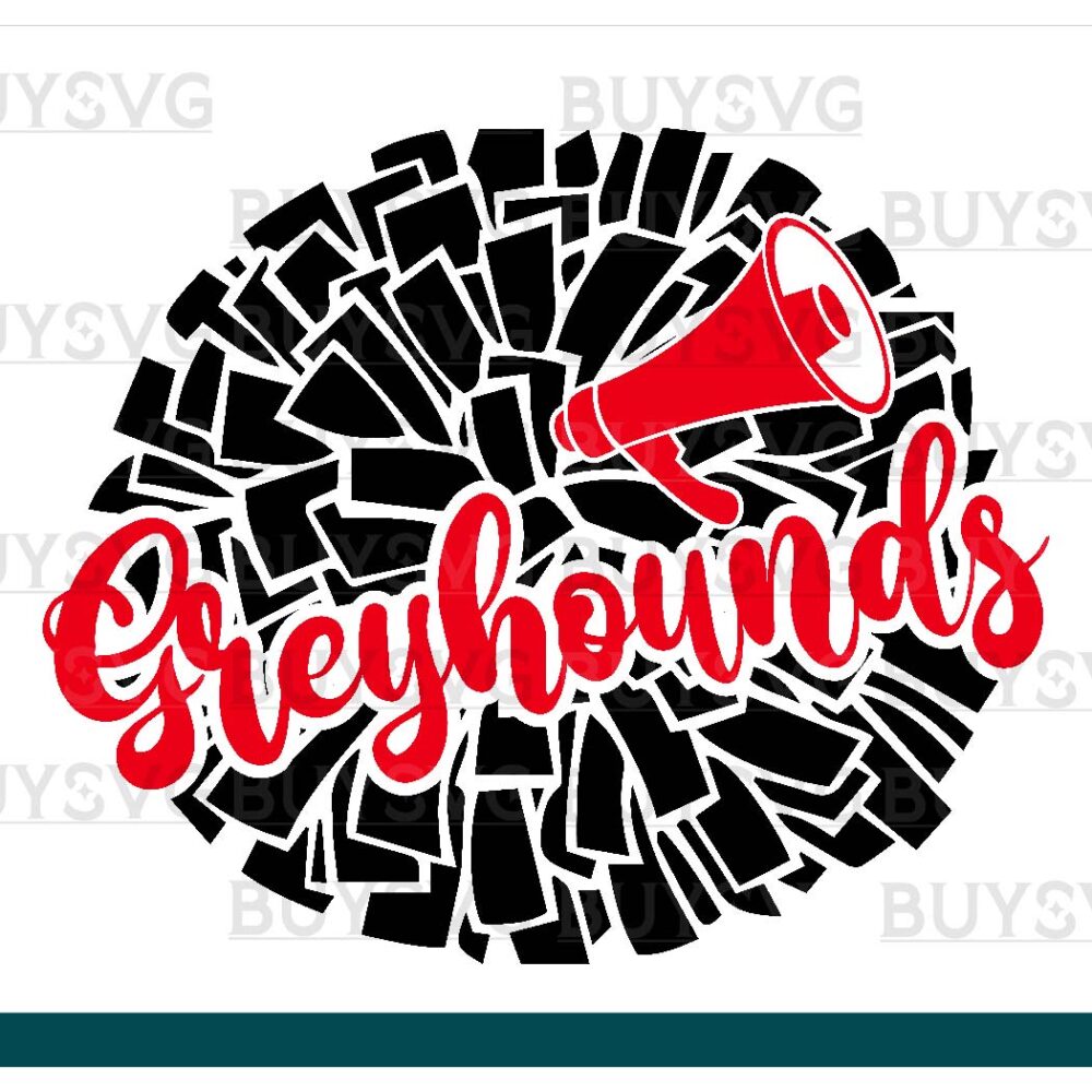 Greyhounds SVG PNG Digital file Download POMPOM