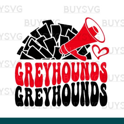 Greyhounds SVG PNG Digital file Download POMPOM CHEER