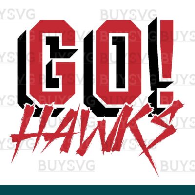 Hawks SVG PNG Digital file Download GO Cheering