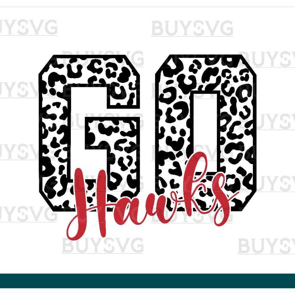 Hawks SVG PNG Digital file Download GO LONG