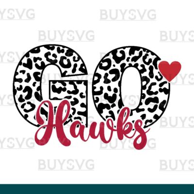 Hawks SVG PNG Digital file Download LEOPARD CIRCLE GO