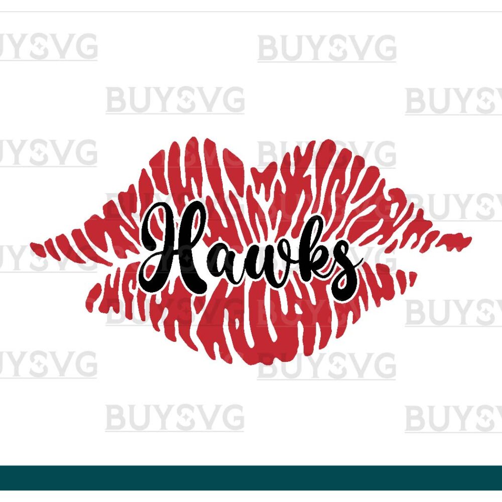 Hawks SVG PNG Digital file Download LIPS 1
