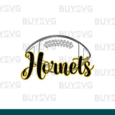 Hornets SVG PNG Digital file Download football lower outlined