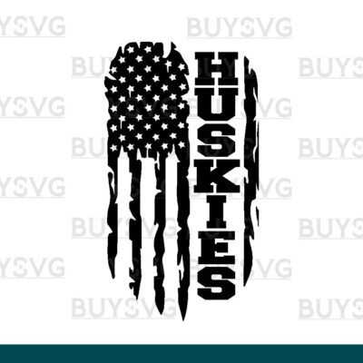Huskies SVG PNG Digital file Download FLAG 2