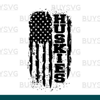 Huskies SVG PNG Digital file Download FLAG 3