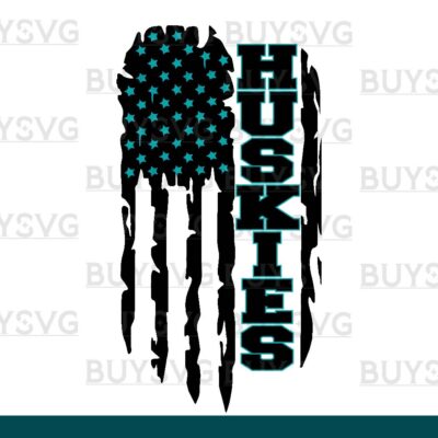 Huskies SVG PNG Digital file Download FLAG 4