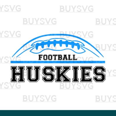 Huskies SVG PNG Digital file Download FOOTBALL TOP