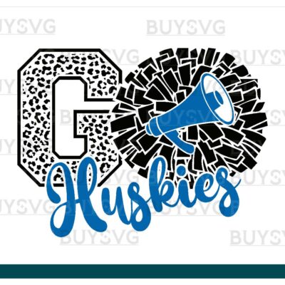 Huskies SVG PNG Digital file Download POMPOM GO