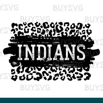 Indians SVG PNG Digital file Download LEOPARD PATCH