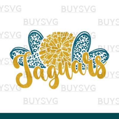Jaguars SVG PNG Digital file Download HEART POMPOM HEART
