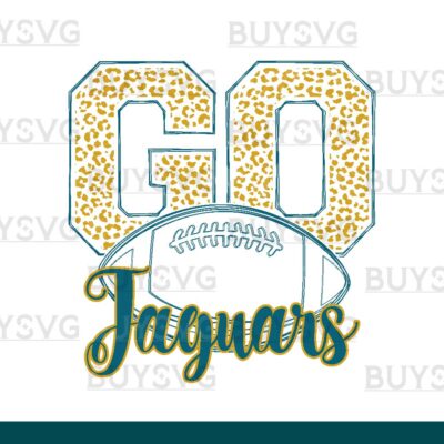 Jaguars SVG PNG Digital file Download go football lower outlined