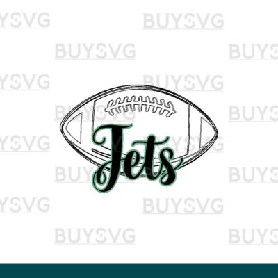 Jets SVG PNG Digital file Download football lower outlined