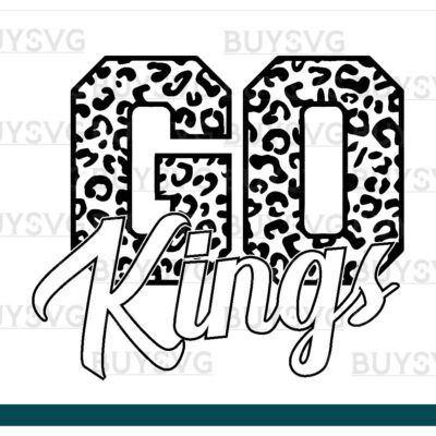 Kings SVG PNG Digital file Download Black Go Leopard