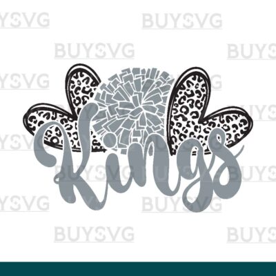 Kings SVG PNG Digital file Download HEART POMPOM HEART