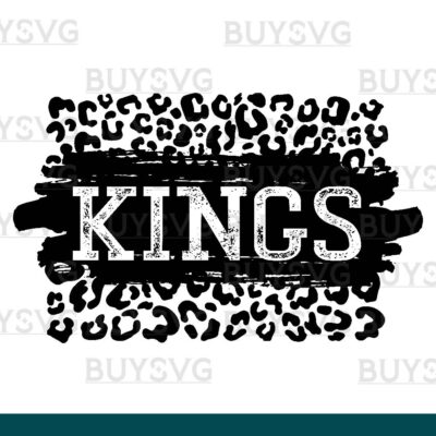 Kings SVG PNG Digital file Download LEOPARD PATCH