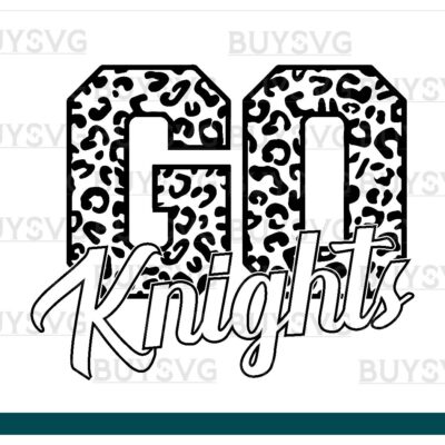 Knights SVG PNG Digital file Download Black Go Leopard