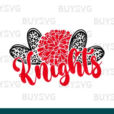 Knights SVG PNG Digital file Download HEART POMPOM HEART