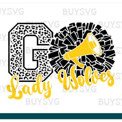 Lady wolves SVG PNG Digital file Download POMPOM GO