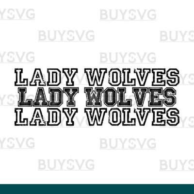 Lady wolves SVG PNG Digital file Download Stack 3 1
