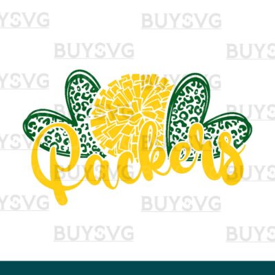 Packers SVG PNG Digital file Download HEART POMPOM HEART