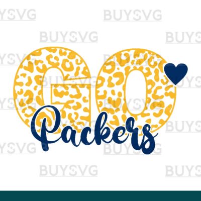 Packers SVG PNG Digital file Download LEOPARD CIRCLE GO