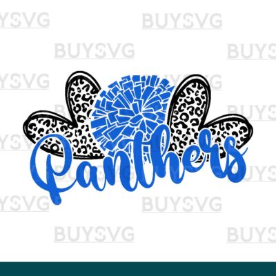 Panthers SVG PNG Digital file Download HEART POMPOM HEART