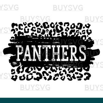 Panthers SVG PNG Digital file Download LEOPARD PATCH