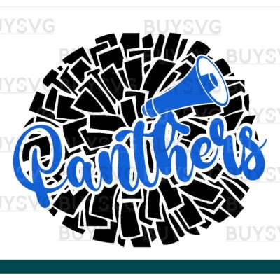 Panthers SVG PNG Digital file Download POMPOM