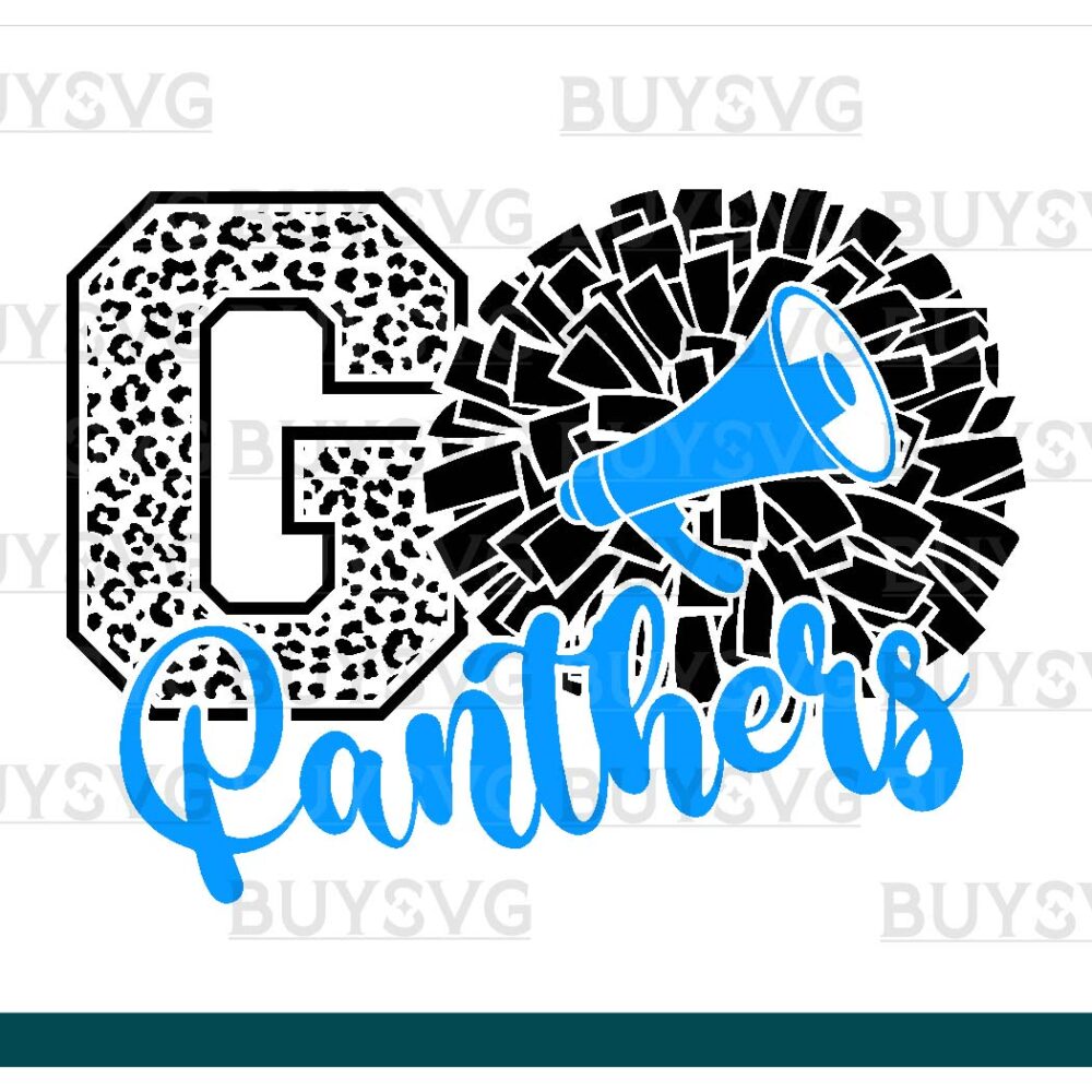 Panthers SVG PNG Digital file Download POMPOM GO