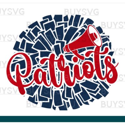 Patriots SVG PNG Digital file Download POMPOM