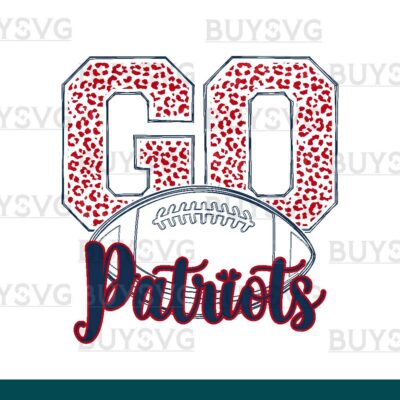 Patriots SVG PNG Digital file Download go football lower outlined
