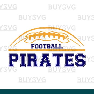 Pirates SVG PNG Digital file Download FOOTBALL TOP